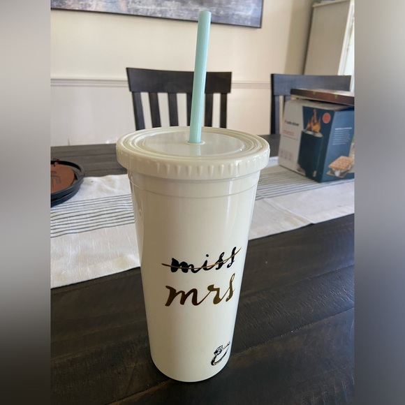 EUC KATE SPADE Mrs tumbler - Picture 1 of 6